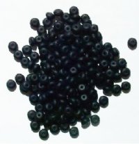 200 2x4mm Matte Black Rondelle Beads